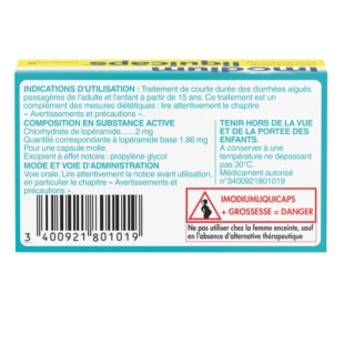 IMODIUM Liquicaps Diahrrée aigüe (12 Capsules Molles)