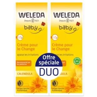 WELEDA Baby - Crème pour le Change au CALENDULA - 2 x 75 ml