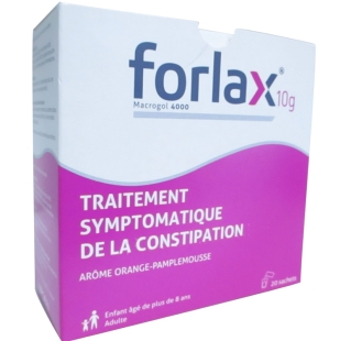 FORLAX 10G (MACROGOL 4000) 20 sachets - Gôut Orange Pamplemousse - adultes