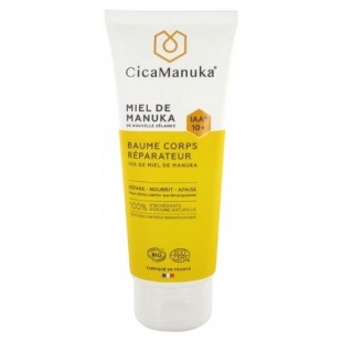 CicaManuka Baume Corps Réparateur IAA 10+ Miel de Manuka Bio 200 ml