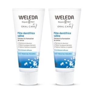 WELEDA - Pâte Dentifrice Saline Bio 2x75 ml