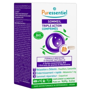 PURESSENTIEL - Sommeil Triple Action BIO - 16/2x16comprimés