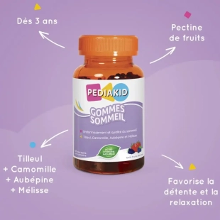 Pediakid - Gommes Sommeil - 60 oursons