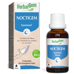 HerbalGem NoctiGem Bio 30 ml complexe sommeil gemmotherapie bourgeons tilleul figuier