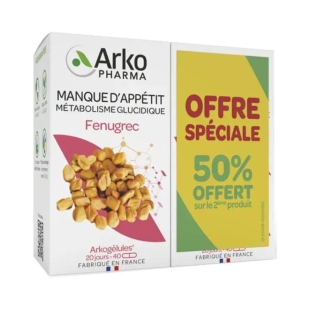 ARKOGELULES Bio - Fenugrec Arkopharma - 2x40 Gélules