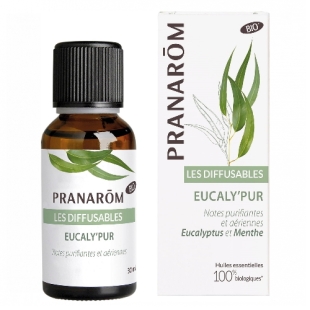 synergie eucaly pur pranarom diffusion air pur eucalyptus menthe pin atmosphere fraiche naturelle