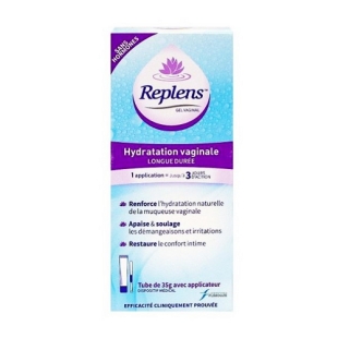 REPLENS Gel Vaginal - Hydratation vaginale Longue durée (35g) avec applicateur