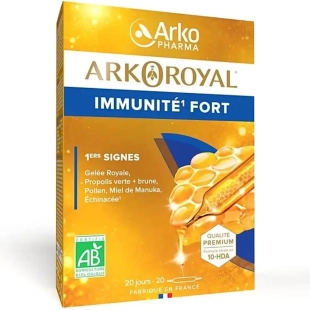 ARKOROYAL Immunité Fort BIO 20 ampoules  Gelée Royale Arkopharma