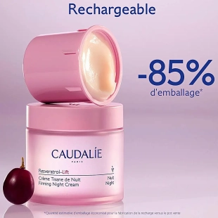 CAUDALIE Resveratrol-lift Crème Tisane de Nuit peau plus lisse, repulpée et liftée Recharge 50ml