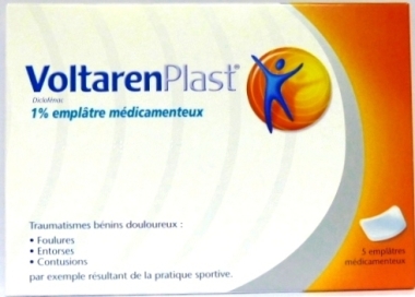 VOLTAREN PLAST Emplatres Entorses Contusions (5 emplâtres) Voltarenplast