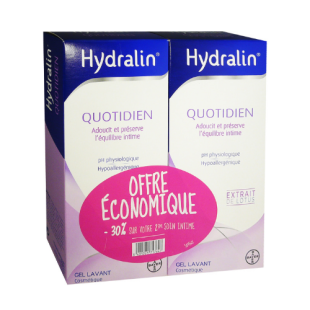 HYDRALIN Quotidien Gel Lavant intime (Lot 2 x 400ml) PROMO