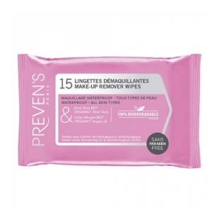 Preven's Lingettes démaquillantes x15
