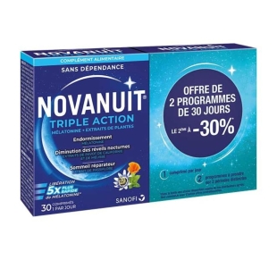 NOVANUIT Triple Action Sommeil (2x30 comprimés)