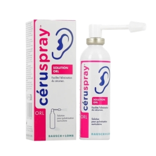 ceruspray bausch lomb spray auriculaire cerumen nettoyage oreilles bouchon prevention solution