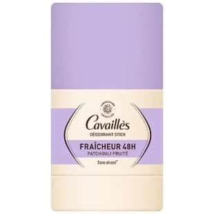 CAVAILLES - Déodorant Stick 48h Patchouli Fruité - 50ml - Protège efficacement des odeurs pendant 48h pour une fraîcheur durable, adapté à toutes les aisselles, même épilées ou rasées.