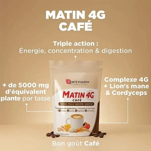 Forté Pharma Matin 4G Café boisson bien-être énergie et vitalité