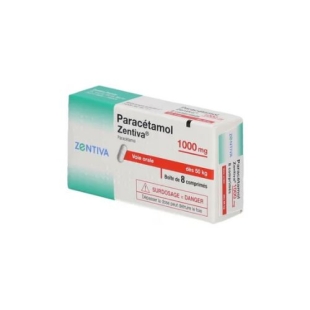 Paracétamol Zentiva 1000 mg 8 Comprimés 