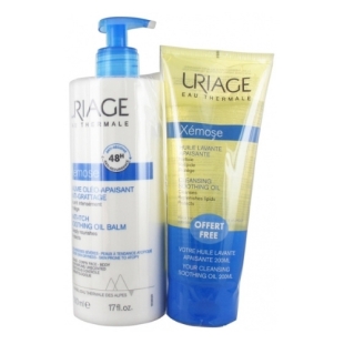 URIAGE Xémose Baume Oléo-Apaisant Anti-Grattage (500 ml) + Huile Lavante Offerte