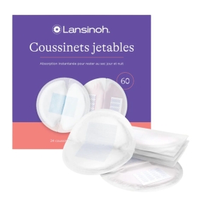 LANSINOH - Coussinets d'Allaitement Jetables x60