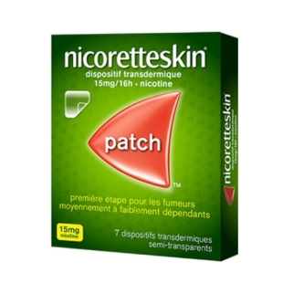 NICORETTE SKIN 15mg/16h (étape 2) - 7 Patchs