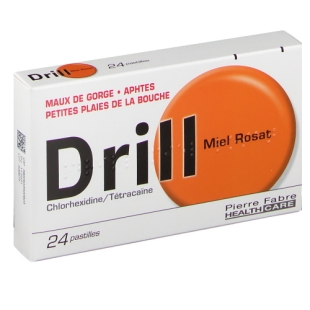 DRILL Miel Rosat (24 pastilles)