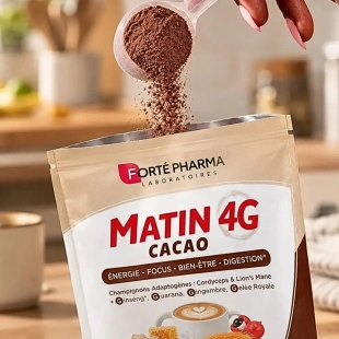 Forté Pharma Matin 4G Cacao boisson énergie et vitalité