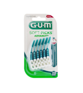 GUM SOFT PICKS 30 brossettes interdentaires jetables Large (réf. 651) 