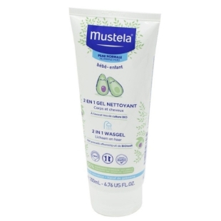 MUSTELA Gel Nettoyant 2 en 1 Bébé Peau Normale (200 ml)