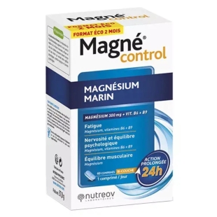 NUTREOV - Magné Control Magnésium Marin - 60 comprimés