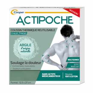 COOPER - Actipoche Argile Multizone - 1 coussin 12.5x27cm