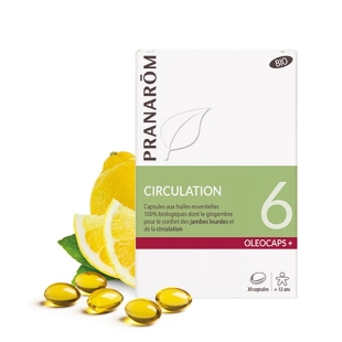 Capsules circulation jambes lourdes confort veineux jambes fatiguées romarin citron gingembre naturel