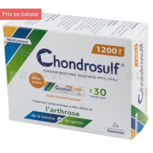 CHONDROSULF 1200 mg (gel oral - 30 sachets gout vanille-caramel) Arthrose