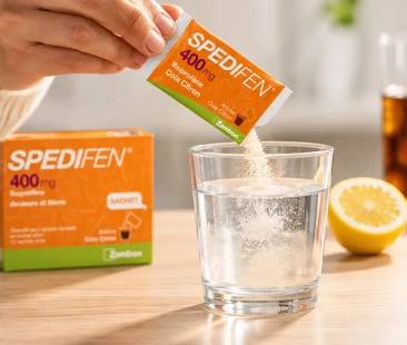Spedifen 400 mg ibuprofène granulés pour solution buvable en sachets-dose