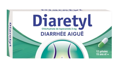 DIARETYL Lopéramide 2 mg (générique d'IMODIUM) (12 gélules)