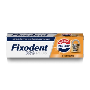 Fixodent Pro Plus - Mordant Imbattable, Crème Adhésive 40g