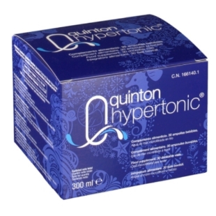 QUINTON Hypertonic Eau de Mer Buvable Magnésium marin Fatigue (30 ampoules)
