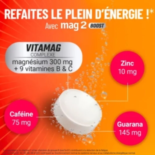 MAG2 Boost - Effet Coup de Fouet - 20 comprimés effervescents