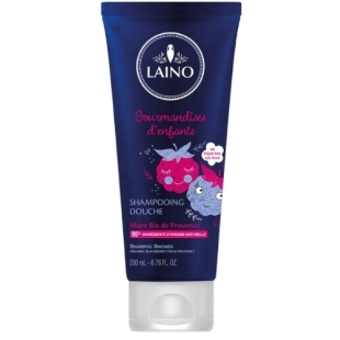 LAINO Shampooing douche mûre bio Gourmandises d'enfants (200 ml)