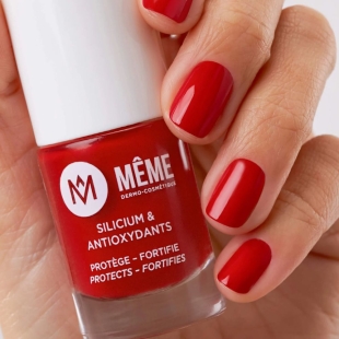 MEME Cosmetics - Vernis à ongles Silicium et Antioxydants - Rouge 10ml