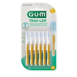 GUM TRAV-LER Brossettes interdentaires 1,3mm x6