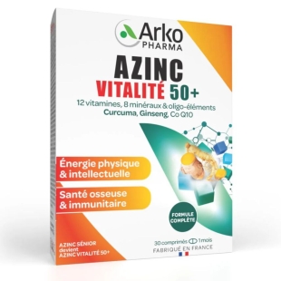 ARKOPHARMA -  Azinc Vitalité 50+ Senior - 30 comprimés