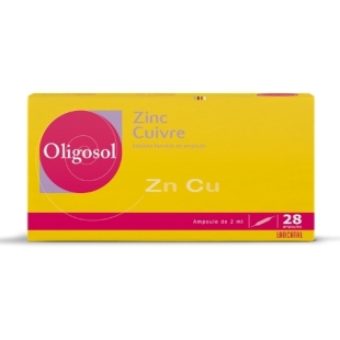 OLIGOSOL Zinc Cuivre (Zn Cu) - 28 Ampoules
