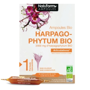 Nat & Form - Harpagophytum Bio 2000mg -  Cure 20 jours - 20 Ampoules