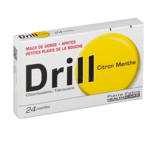 DRILL Citron Menthe (24 pastilles)