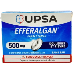 EFFERALGAN - Paracétamol  500 mg Sans Eau - 16 Comprimés Orodispersibles