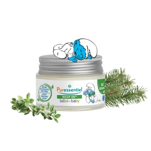 Puressentiel Resp OK baume pectoral bébé 30 ml massage respiratoire dès 6 mois huiles essentielles