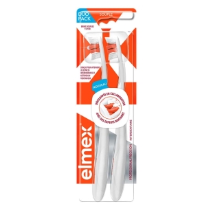 ELMEX Sensitive - Brosse à Dents Souple Précision Interdentaire - Lot de 2