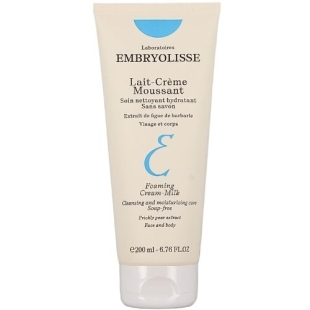 Embryolisse Lait-Crème Moussant - Nettoyant hydratant visage & corps - Sans savon - 200 ml