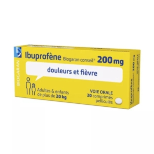 IBUPROFENE (200mg) - 20 comprimés - Biogaran