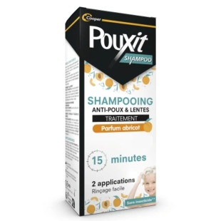POUXIT SHAMPOO - Shampooing Traitement Anti-Poux et Lentes  Parfum Abricot - 200 ml